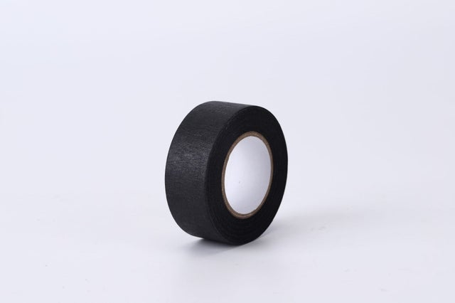 Cinta adhesiva de enmascarar, cinta multiusos, apta para dibujar, etiquetar, etc., 25 mm de ancho x 50 m de largo, color negro
