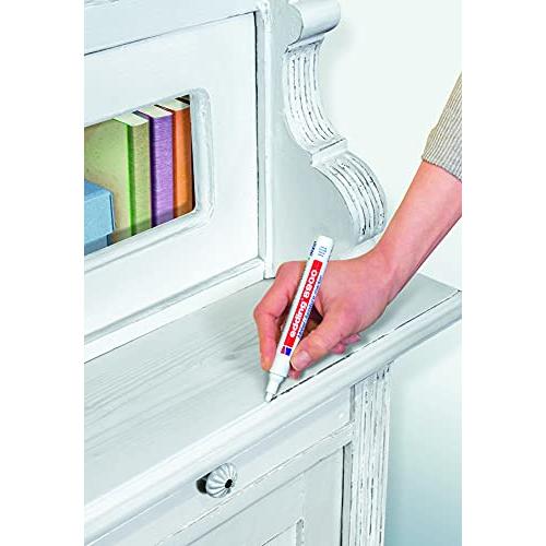 Edding 8900 - Marqueur pour meuble - blister de 1 - Teinte Blanc pur pour retoucher et masquer les rayures - 5