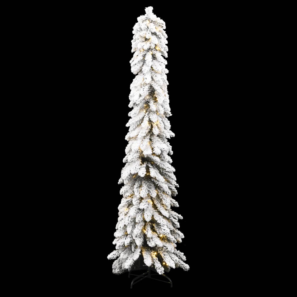 Sapin de Noël Arbre de Noël artificiel prééclairé avec 100 LED/neige