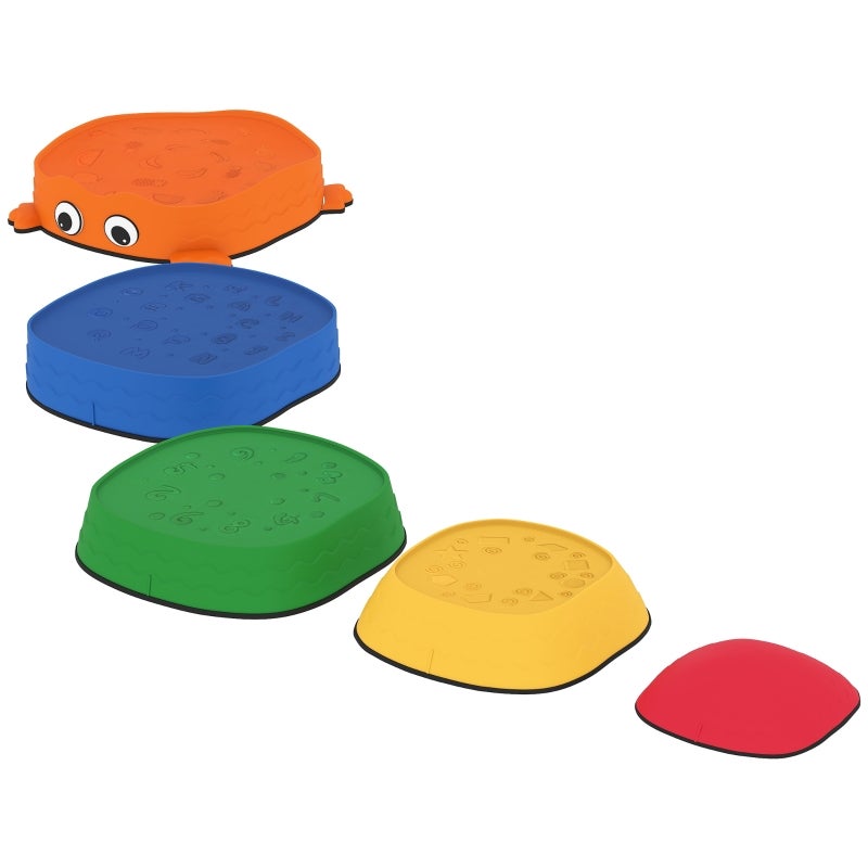 Poutre Enfant Arkyomi Lot De 12 Pierres D'Équilibre Pour Enfants - Antidérapantes - Empilables Jeu Motricité Pierres