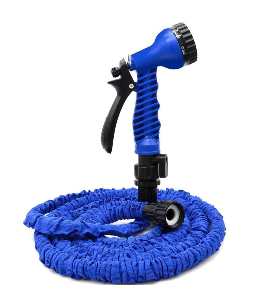 Tubo Da Giardino Espandibile LINZI 30 Metri - Magic Hose Con Doppio Lattice, Connettori In Ottone E Pistola A 8 Funzioni - 2