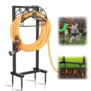 Supporto per tubo da giardino, supporto per tubo da parete, ganci per tubo da esterno, supporti
