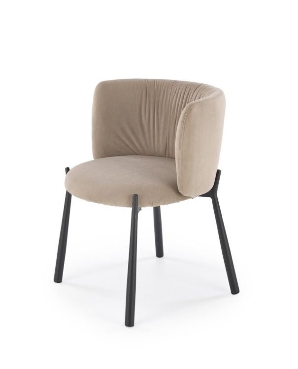 Krzesło tapicerowane K531 VELVET beżowe