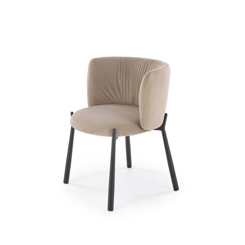 Krzesło tapicerowane K531 VELVET beżowe