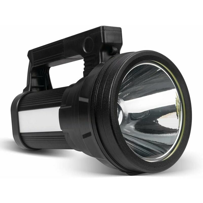 Wyjątkowo mocna latarka LED, 20 000 mAh, 15 000 lumenów, 6 trybów, wodoodporna IPX4, ładowalna - z paskiem i ładowarką w zestawie