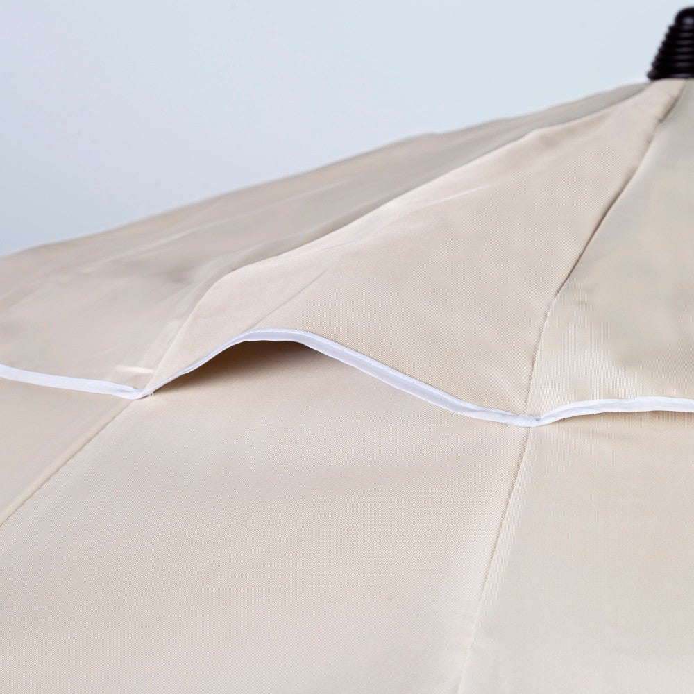 Aktive Guarda-sol de praia anti-vento 16 varetas 240cm creme - 6