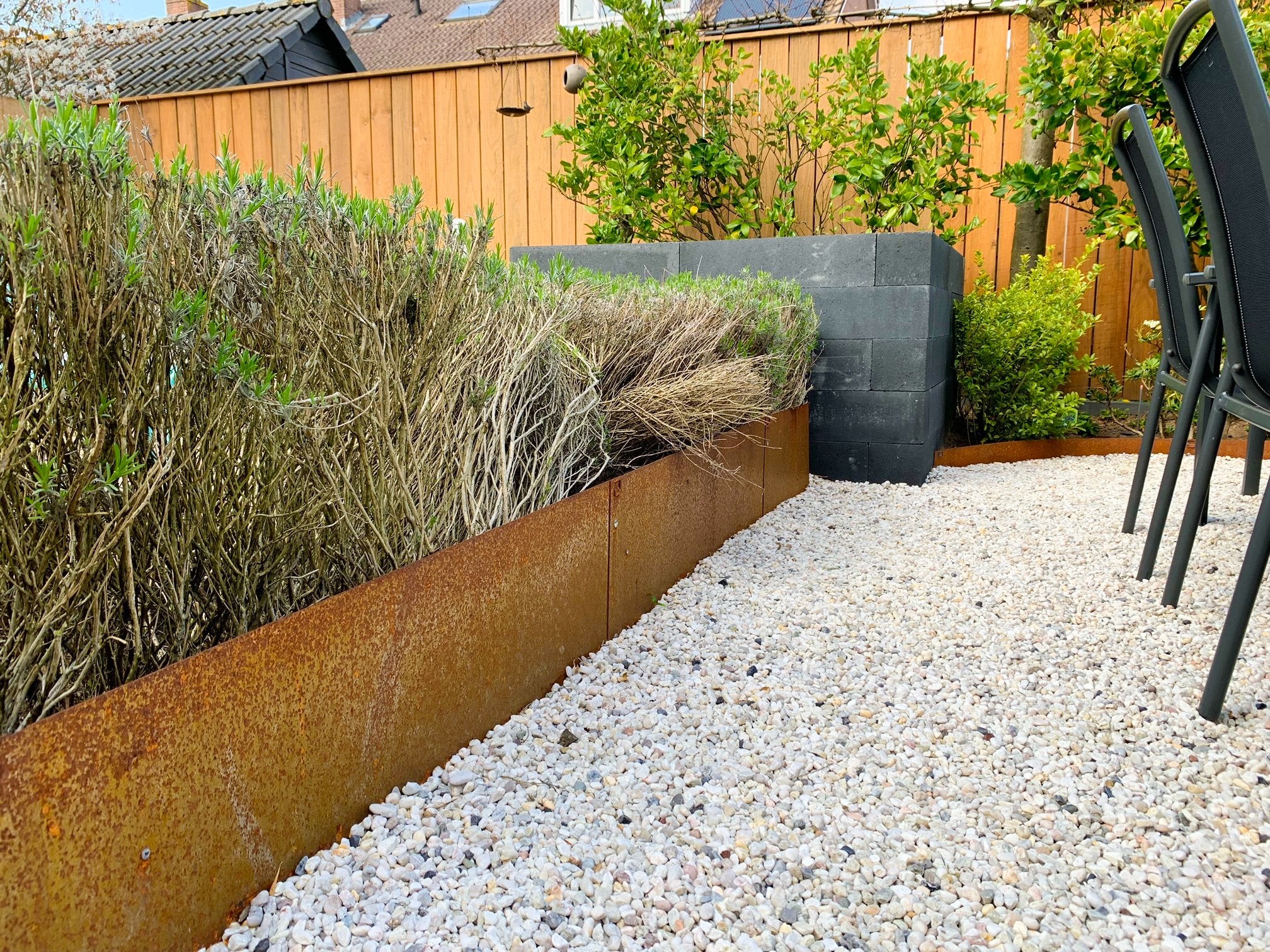 Wovar Acier corten bordures de jardin en acier corten 40 x 106 cm Flexible - 5 Pièces - 2