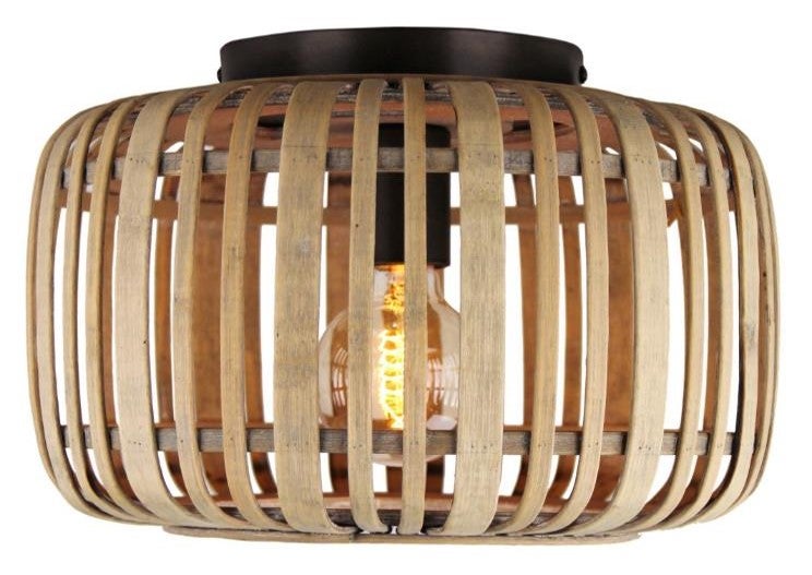 Plafonnier LED Brilliant Buffi 40x40cm - Noir Sable - Métal Et Plastique