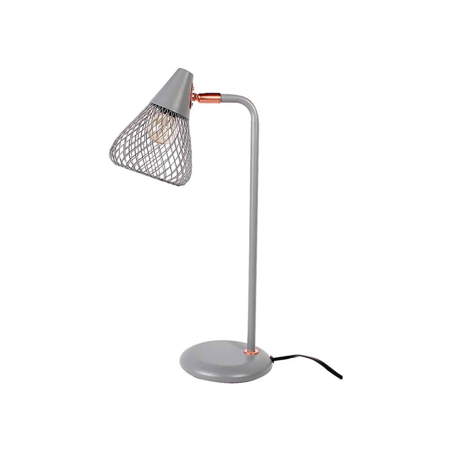 Lampka biurkowa industrialna popielata E14 Fanny 3182 Rabalux