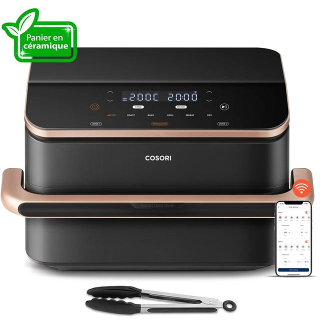 Freidora de Aire Cosori Dual Blaze Twinfry Chef Edition 10L 2800W Doble Resistencia