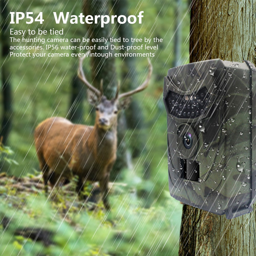 IP54 Caméra de chasse 12MP HD 1080P Vision nocturne infrarouge Détection infrarouge animale extérieure étanche - 5