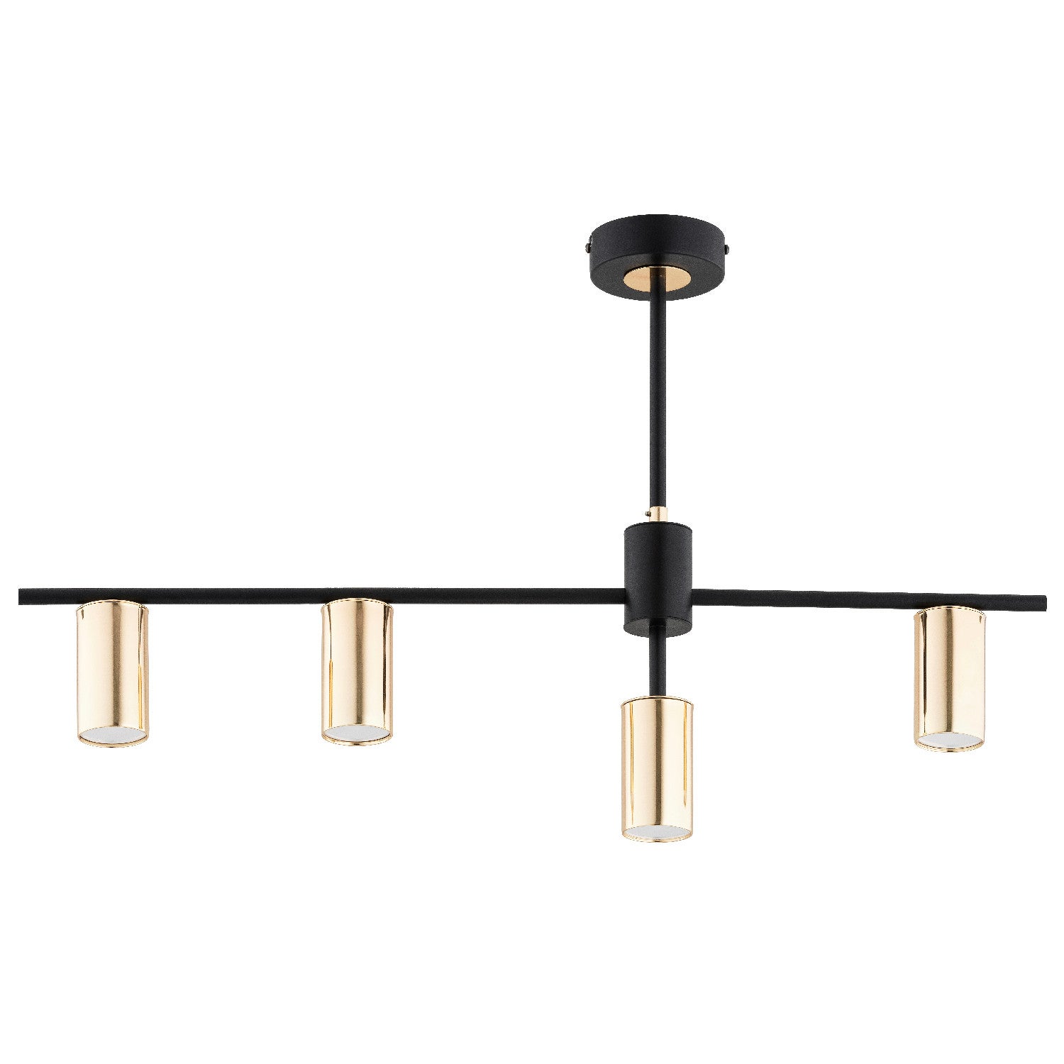 Lampa wisząca Ursa czarno-złota 4xGU10x15W nowoczesna wym: 48 x 75 x 10 cm metal Alfa