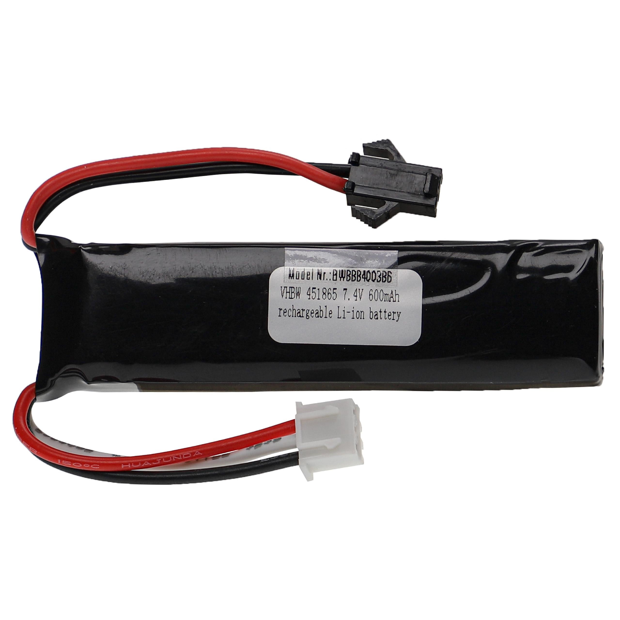 Vhbw Batterie Pour Modéle RC Par Ex. Voiture De Course Avion  1500mAh 74v Li Ion 71 X 38 X 18 Mm 74252030