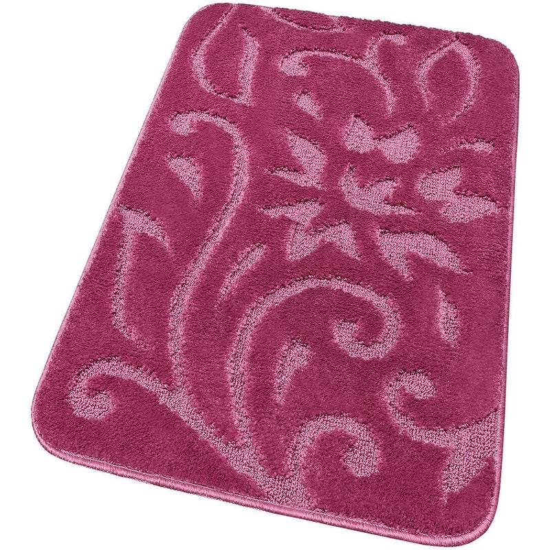 Mata łazienkowa Miękka Dywanik Przyłóżkowy Nowoczesny Elegancki Antypoślizgowy Chłonny Fioletowy 65x130 cm