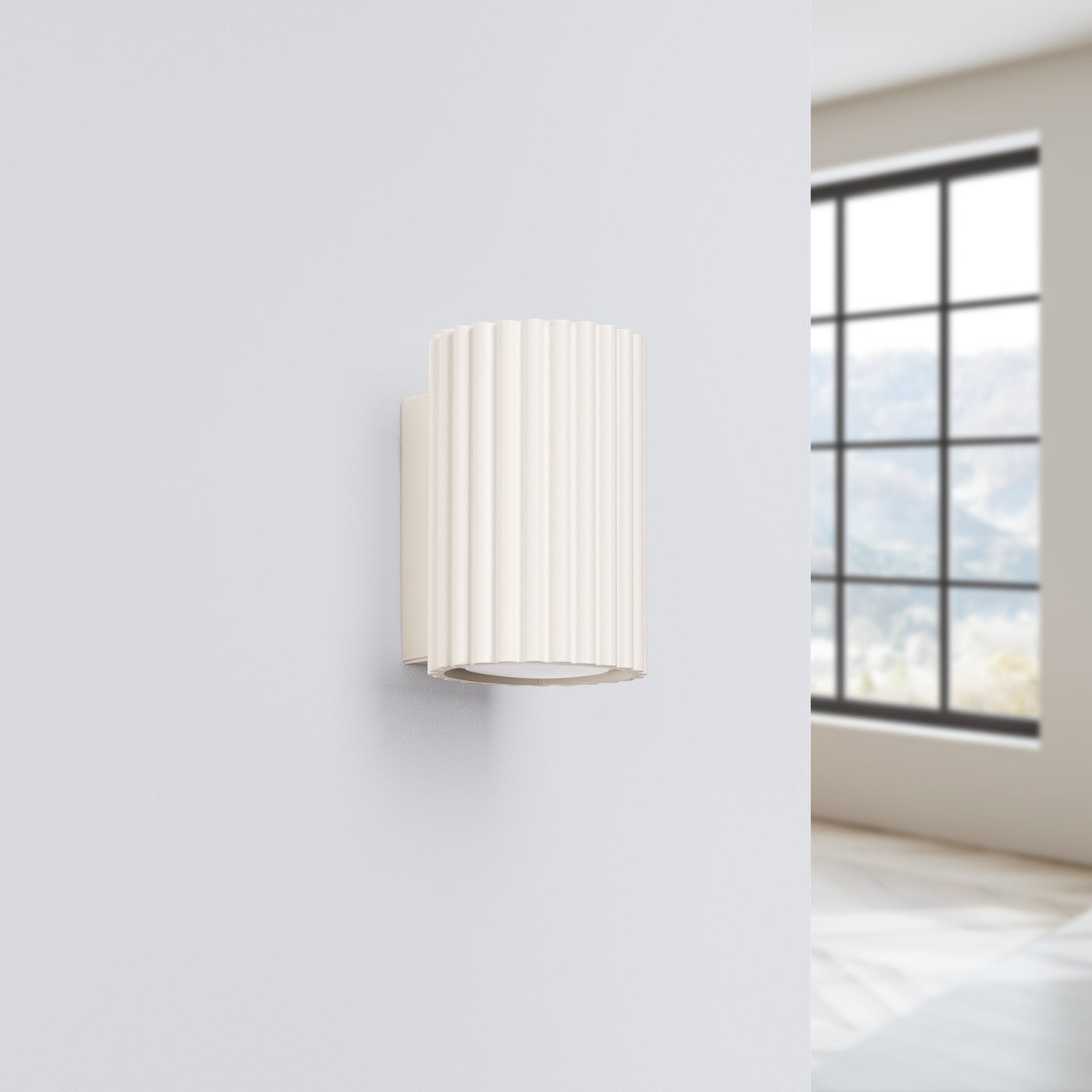 Kinkiet ścienny Karbon beżowy 1xGU10x10W góra-dół wym: 10 x 6,5 x 8,5 cm aluminium IP20 Sollux Lighting - 2