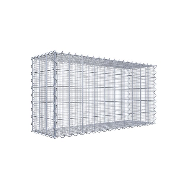 Gabion en pierre concassée 100 cm x 50 cm x 30 cm (L x H x P), maille 10 x 10 cm, spirale