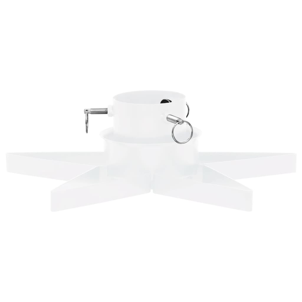 Suporte para árvore de Natal branco 47x47x13,5 cm - 4