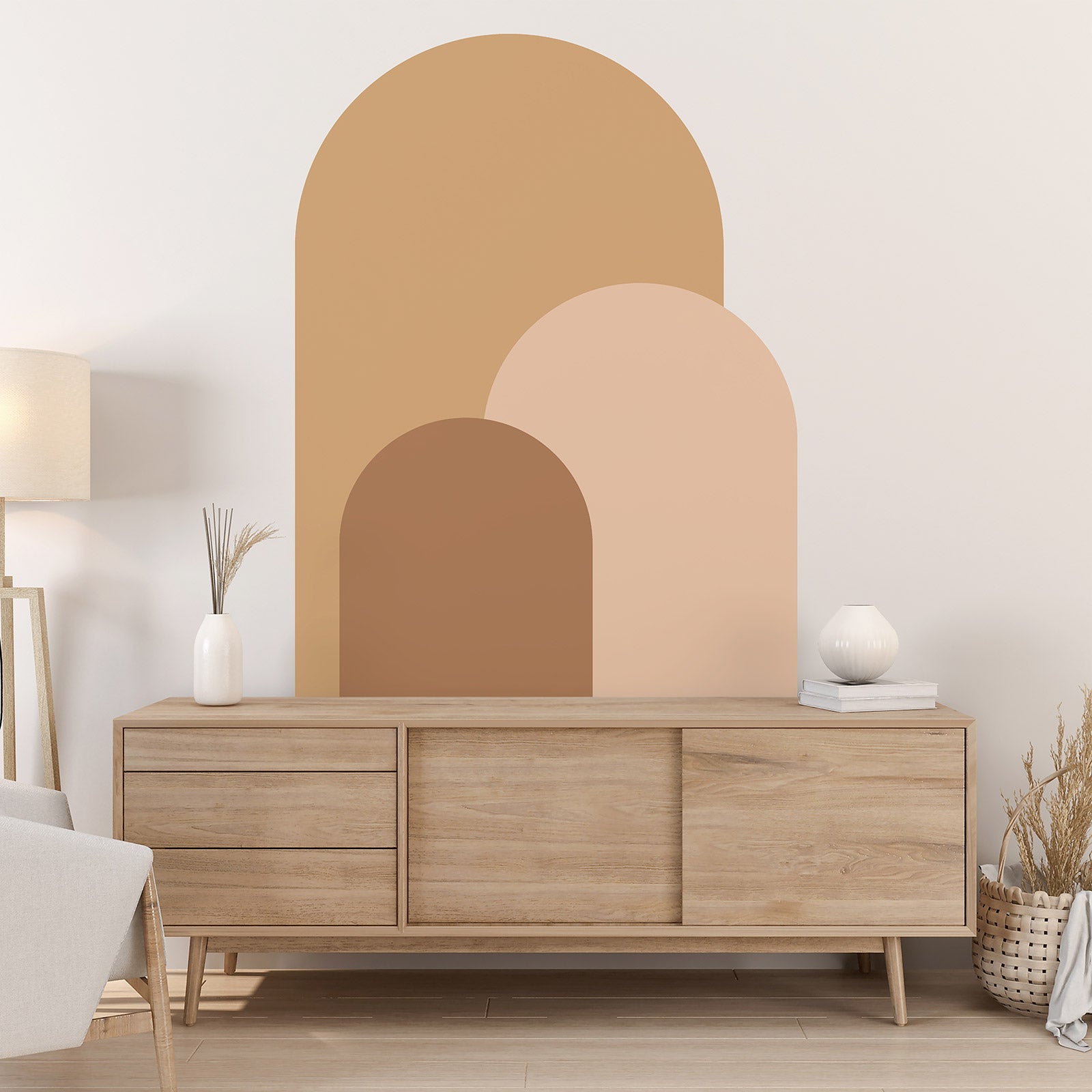 Stickers Arches - Design - Adhésif + Protection MATE - Largeur 130 x Hauteur 244 cm - 2