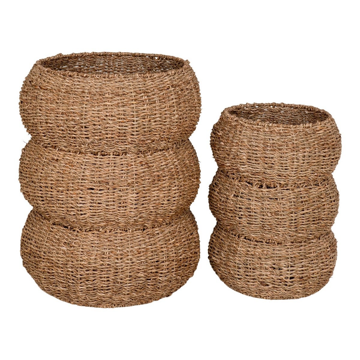 Zestaw 2 koszy do przechowywania Sarbas, Trawa Morska, Brązowy, Seven Design