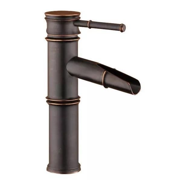Baterie lavoar inaltime medie stil bambus bronz antichizat TRENDY S