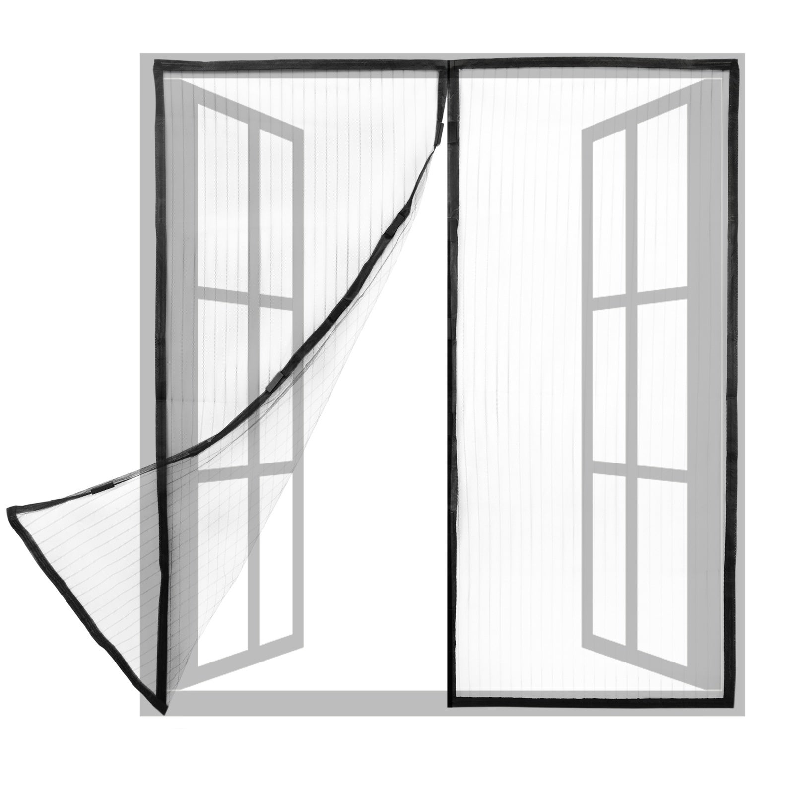 Moustiquaire Porte Fenêtre 105 X 265 Cm Facile à Installer