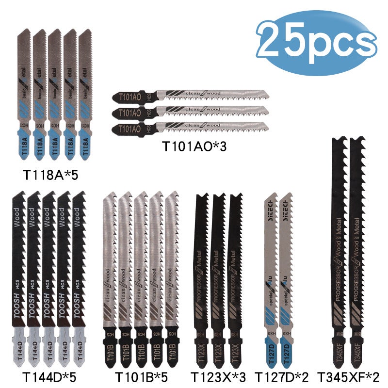 Lames De Scie Sabre EZARC 5 Pièces - Coupe Bois Rapide Et Précise !