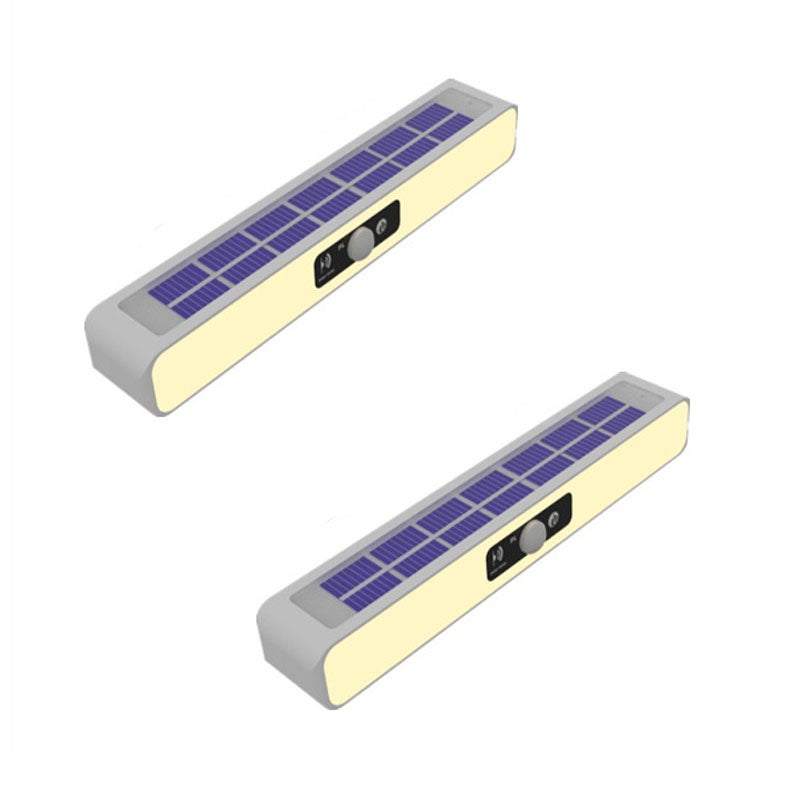 Przenośne kinkiety solarne, solarne lampy ogrodowe, ciepłe światło z białą obudową, 2 sztuki