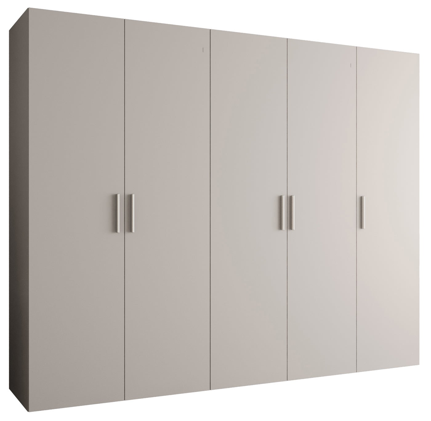 Szafa uchylna otwierana Bari 1 250 x 52 x 202 cm kaszmir + u. srebrny Abiks Meble