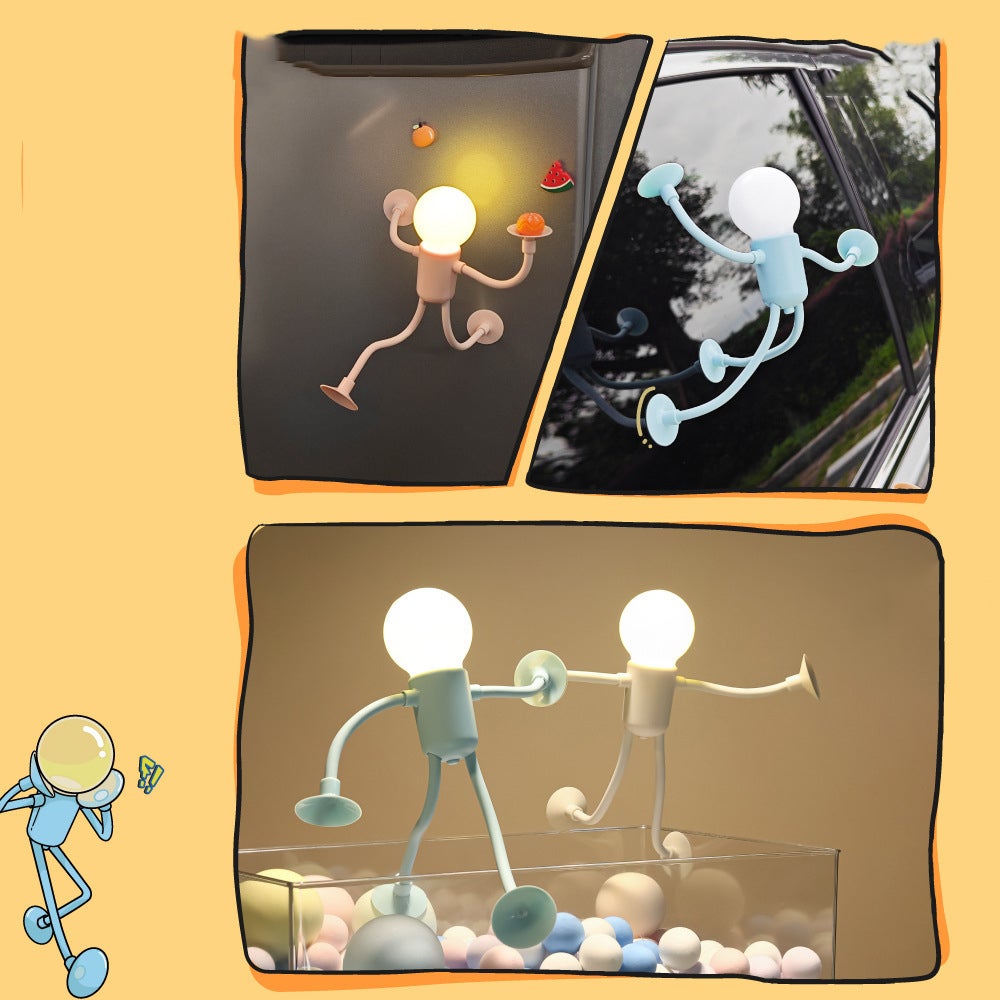 Bulb Man Veilleuse décorative pour couloir mini veilleuse rose | Leroy ...
