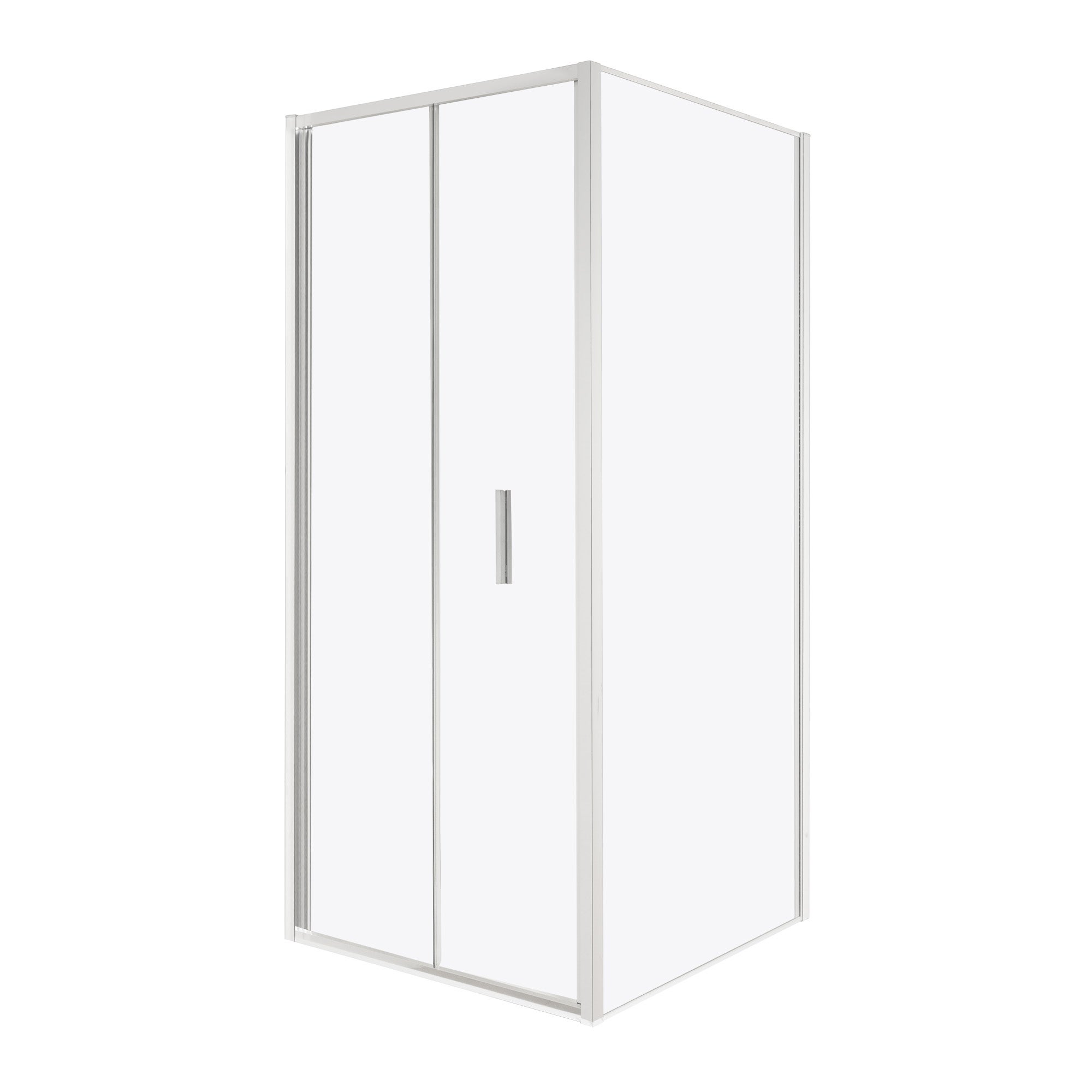 Kabina prysznicowa Solid DH+SC 80 x 70 CHR szkło transparentne 6 mm, profile chrom, drzwi składane KERRA