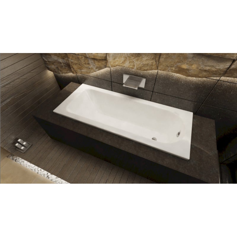 Kaldewei Saniform Plus 170 x 75 cm Baignoire droite 123 L en acier émaillé, sans pieds, blanc alpin (112600010001) - 4