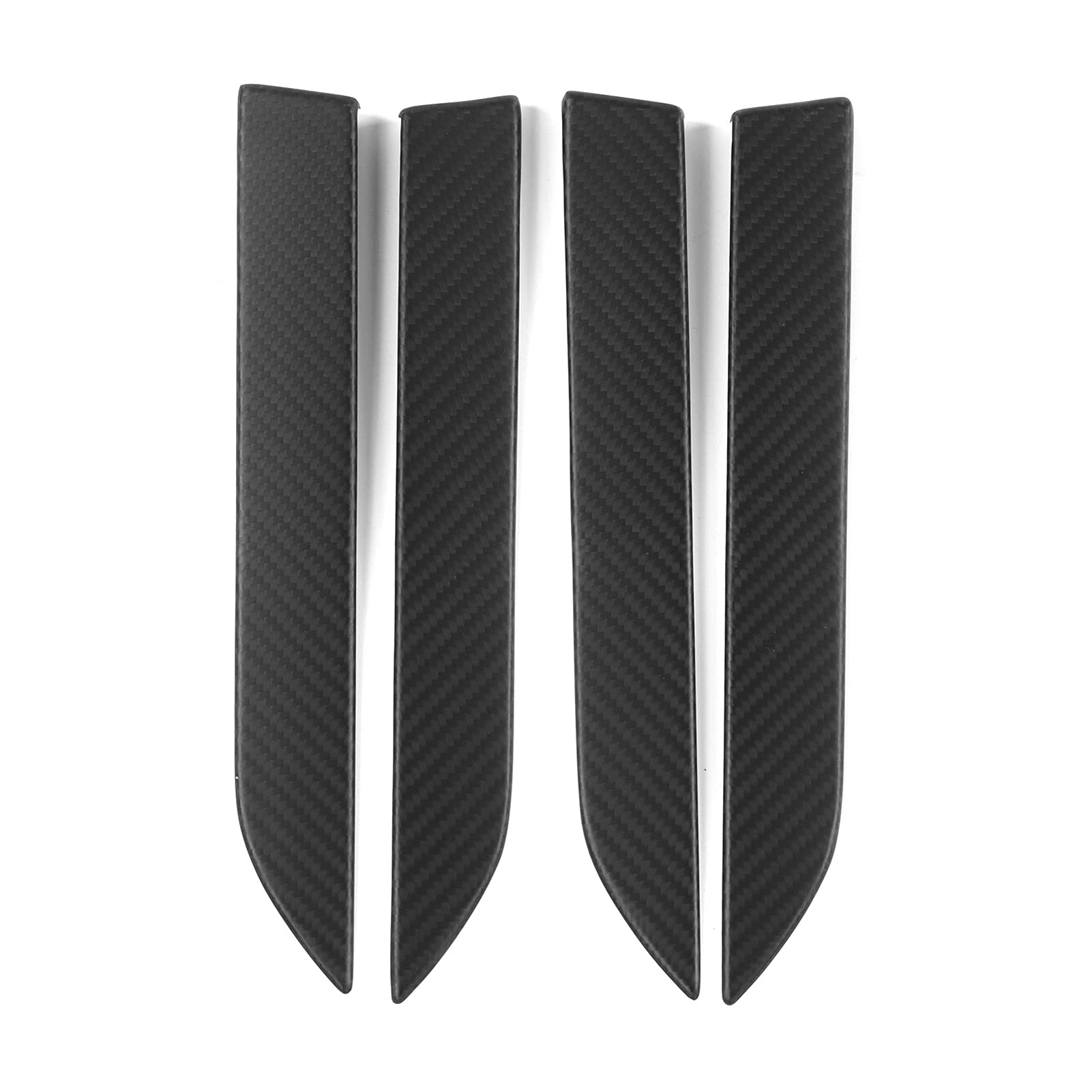 Coperture Maniglie Tesla Model 3/Y In Fibra Di Carbonio Lucida - Set 4 Pezzi Antigraffio - 3