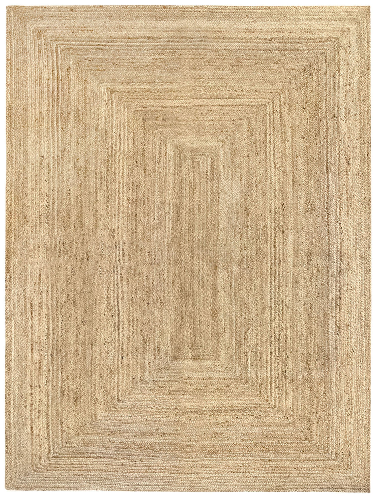 Hamid - ALHAMBRA NATURAL 400x300 - Alfombra grande de yute, extra grande, para sala de estar, comedor, dormitorio - 6