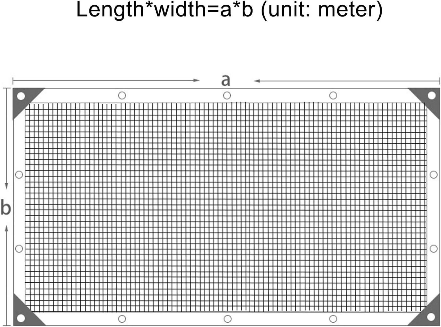 85% Tissu D'ombre,Filet D'ombrage Supérieure,Filet de Protection Solaire Vert,Shade Net Perméable À l'eau,pour L'extérieur,Arrière-Cour(3x4m) - 3