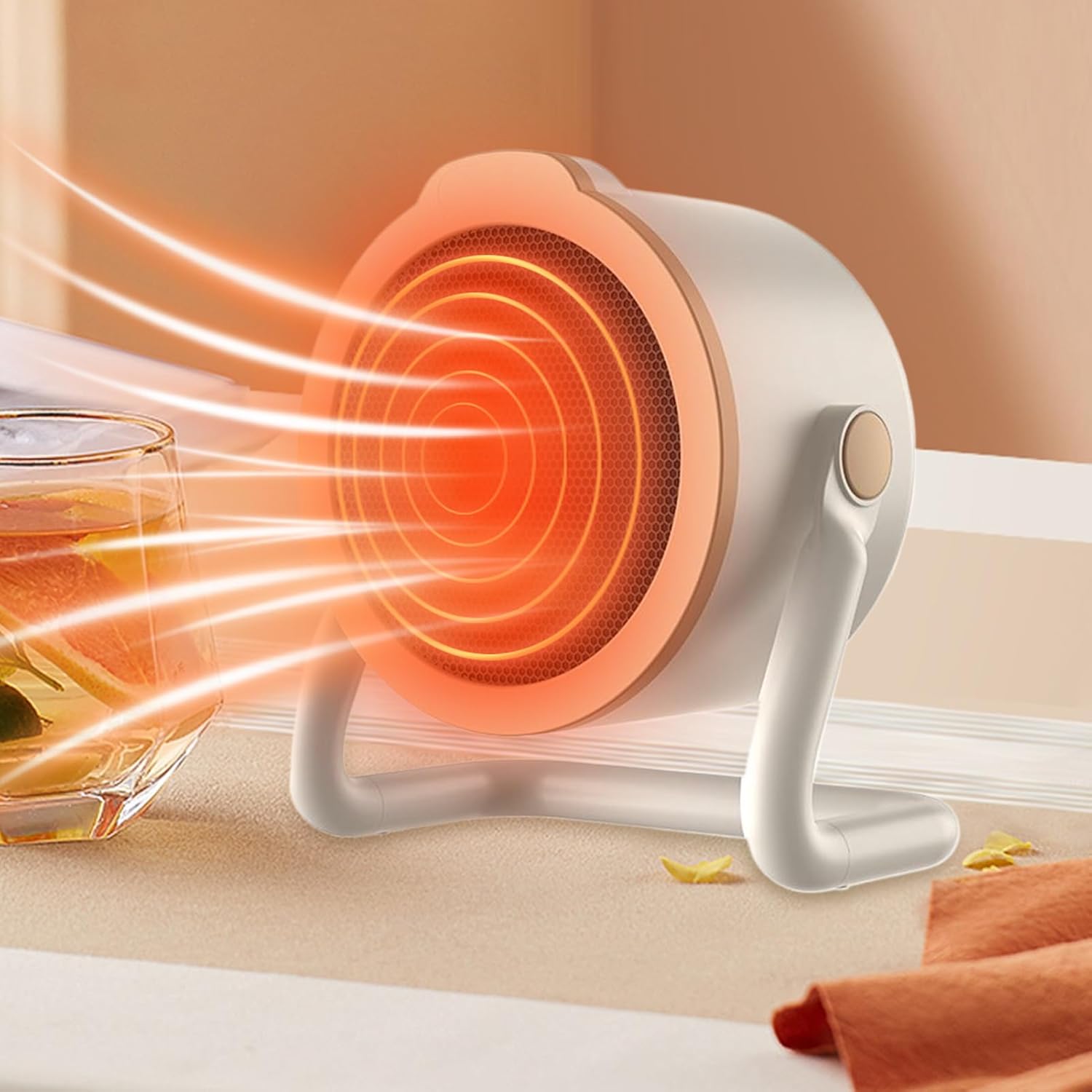 Radiateur électrique portable 500W avec 2 modes de chauffage, chauffage rapide pour bureau, chambre ou camping-car - 3
