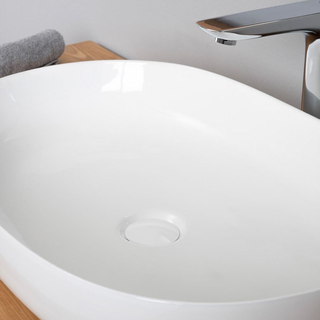 Bonde de lavabo universelle clic-clac, blanc - 5
