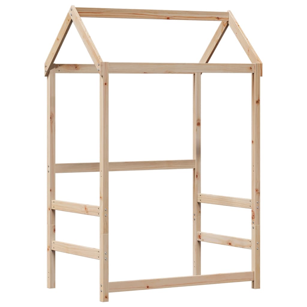 Cadre de lit avec toit 75x190 cm bois de pin massif - 5