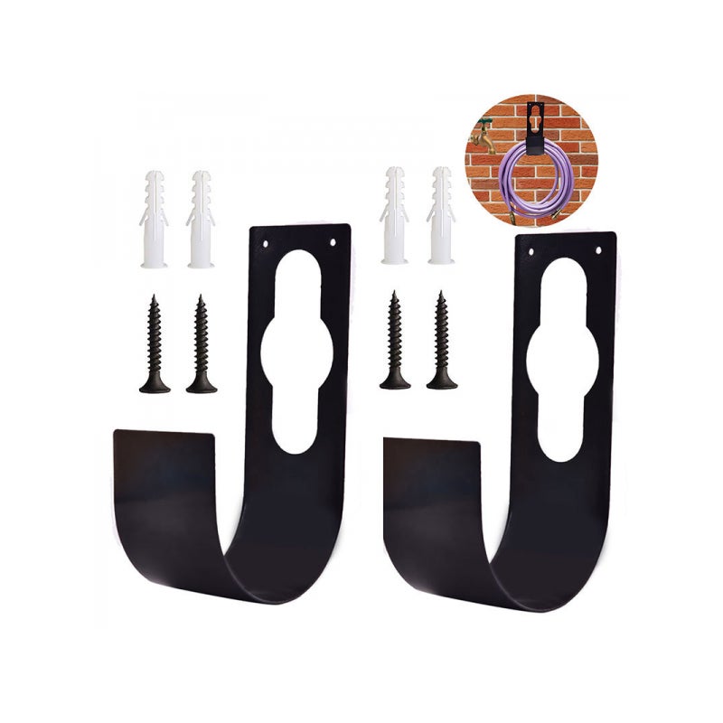 2 składane uchwyty na wąż ogrodowy, haki na wąż w kształcie korony, 21,5 x 11,5