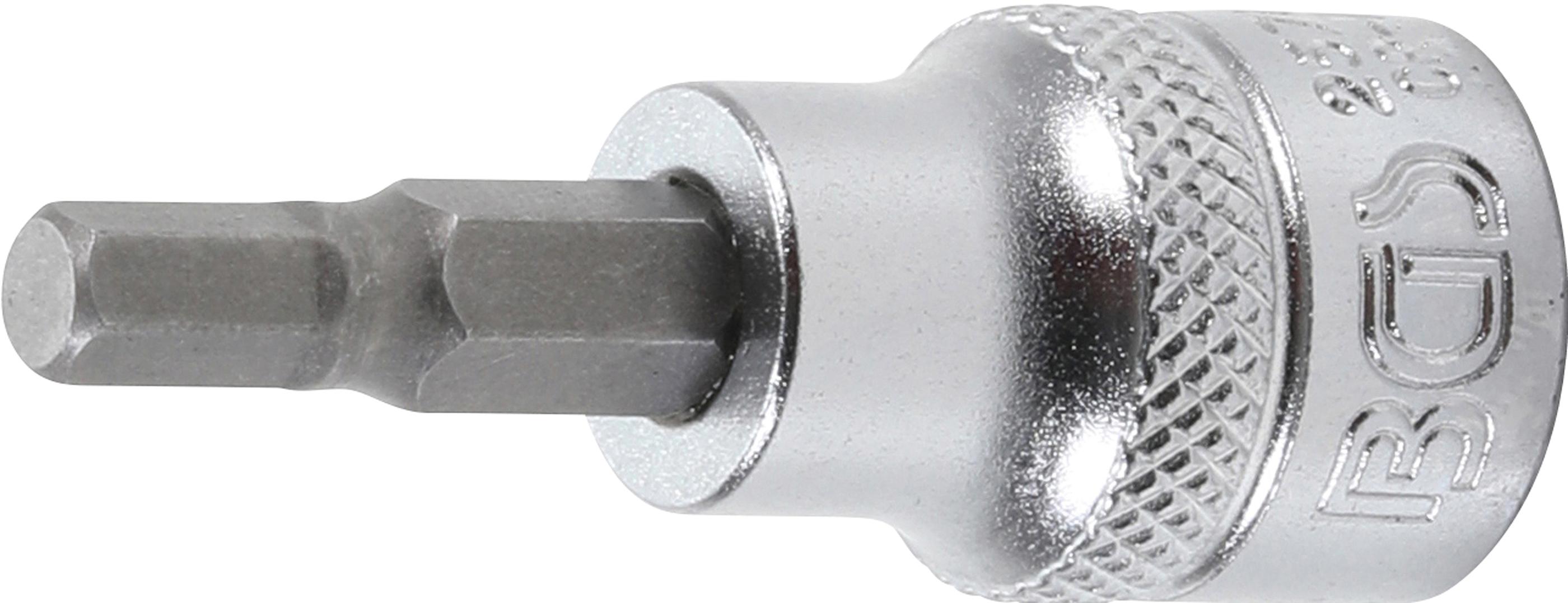 BGS Bit-Einsatz Napęd Kwadrat wewnętrzny 10 mm (3/8") Sześciokąt wewnętrzny 5 mm - 2578