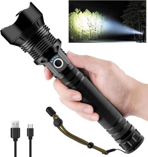 Lampada Da Lavoro LED Ricaricabile 2200mAh - Torcia Pieghevole Con Base Magnetica E Gancio - Luce Di Ispezione Multiuso Per Auto, Campeggio, Casa, Emergenze - 120LM+360LM - 6