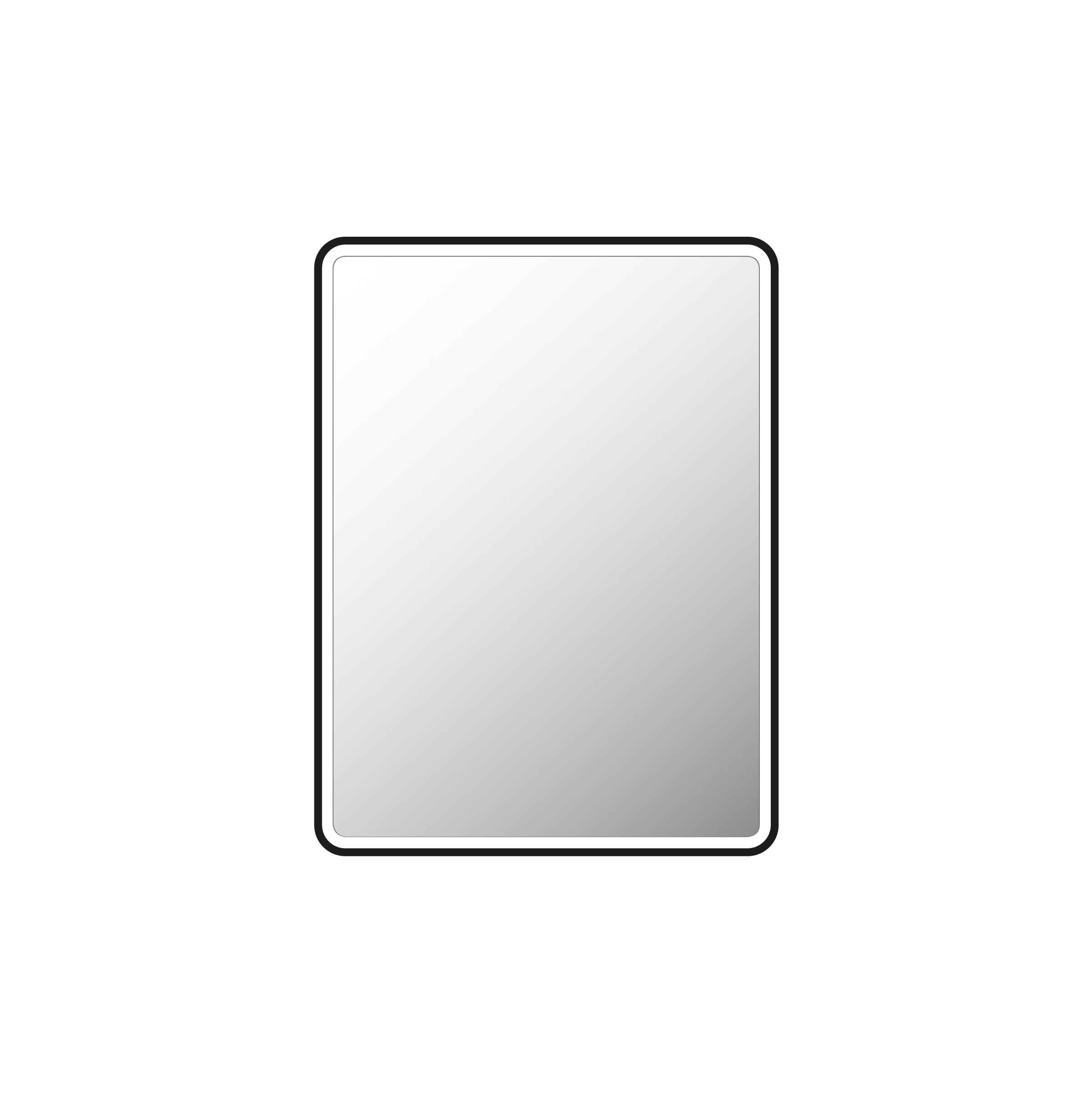 Miroir salle de bain avec eclairage LED et contour noir - 60x80cm - GO BLACK LED - 3