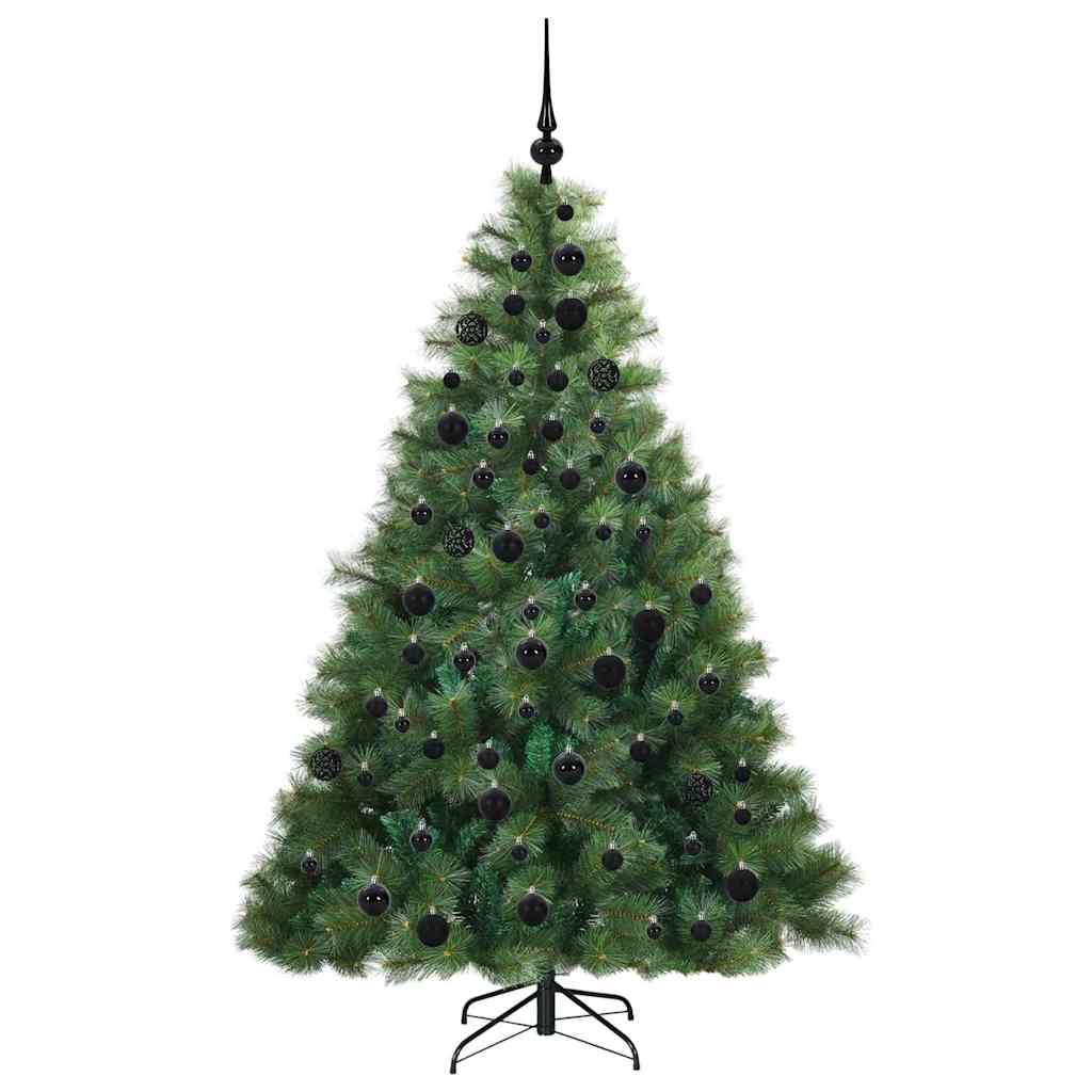 Sapin de Noël | Arbre de Noël artificiel avec 300 LED Vert 180 cm PE et PVC - 4
