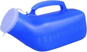 QWORK Bouteille Urinoir Homme Portable 2000 Ml Avec Tube 1.6 M - Voyage Et Hospitalisation