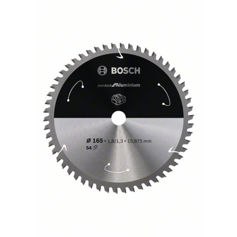 Bosch Professional Lama per sega circolare Standard for Aluminium (alluminio, 184 x 16 x 2 mm, 56 denti, accessorio per sega circolare a batteria)