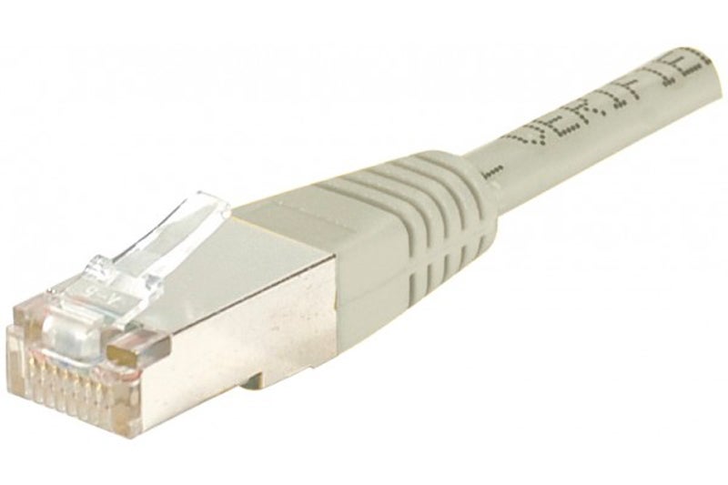 Câble RJ45 Cat6 Cu Blindé gris 2 mètres | Leroy Merlin