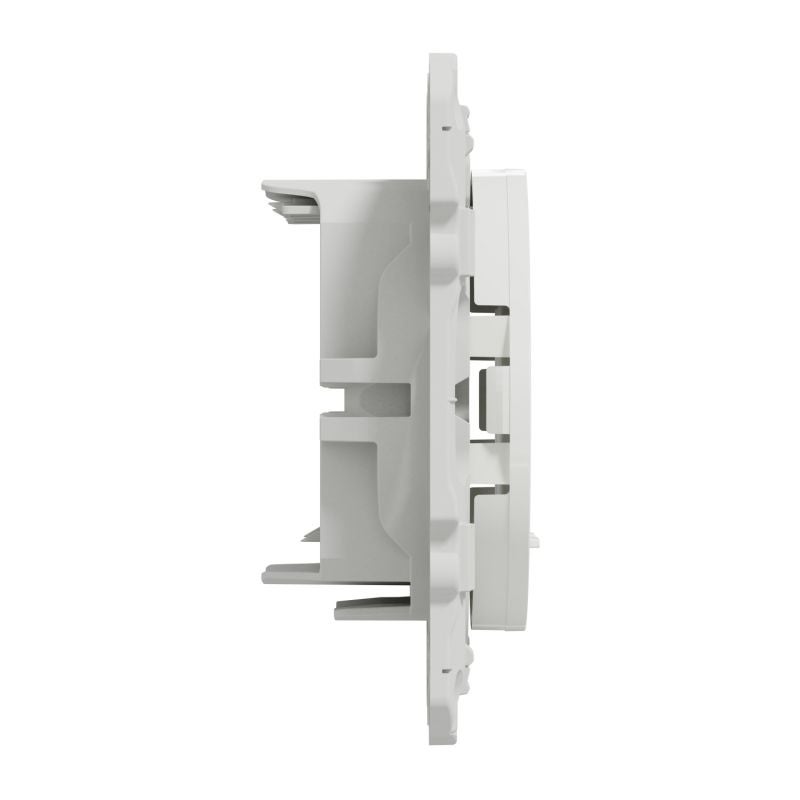 Prise double RJ45 Odace - Sans connecteur - Blanc - 2