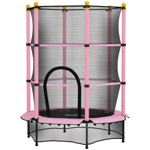 Tappeto elastico ø180cm con rete di protezione grigio