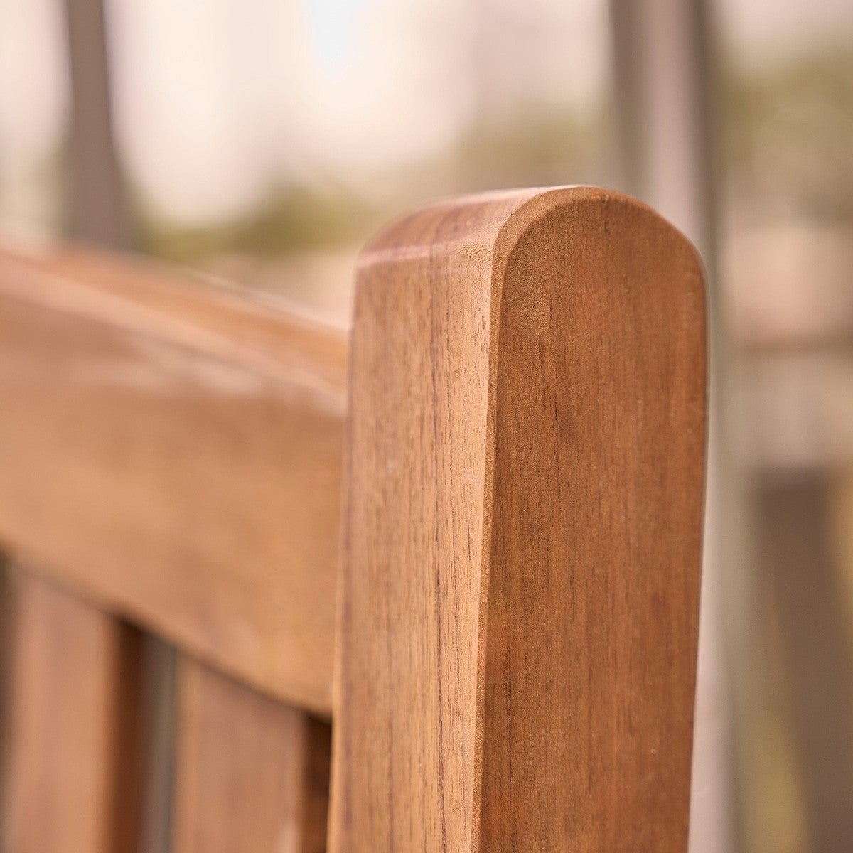 Banc de jardin en teck huilé massif - 5