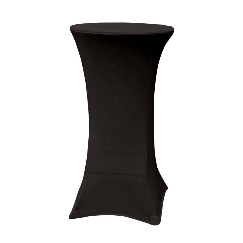 Housse mange debout 60cm noir - House de protection table haute de bar - Pour diamètre de table 60cm - couleur noir - 5