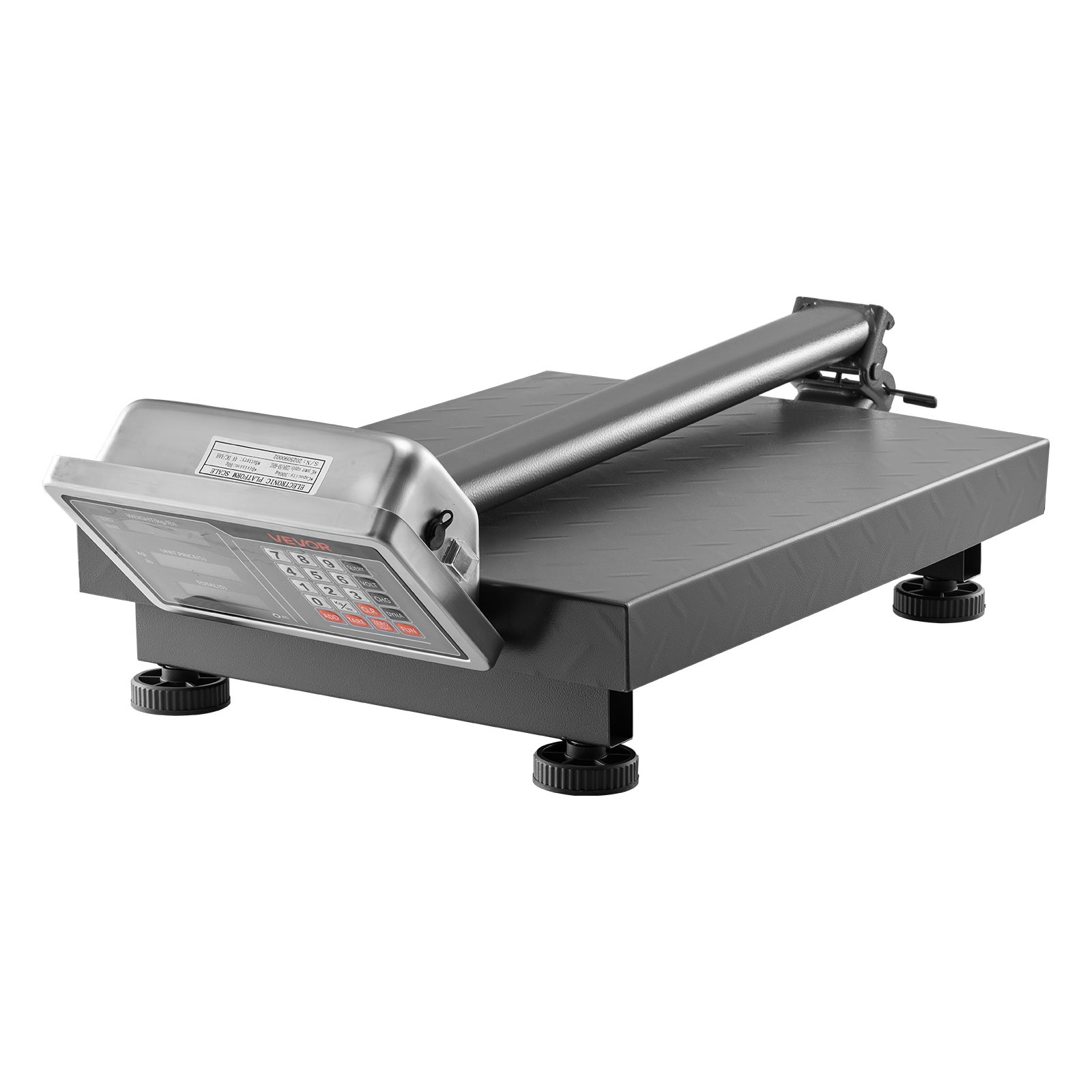 Balance Plateforme Professionnelle VEVOR 300 kg, Haute Précision 50 g, Fonction Tare, Alimentation CA/CC, Balance Expédition pour Bagages Colis - 9